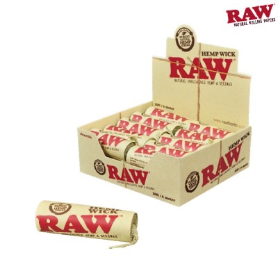 RAW HEMP WICK 20 FT 6 METER 20CT/PACK